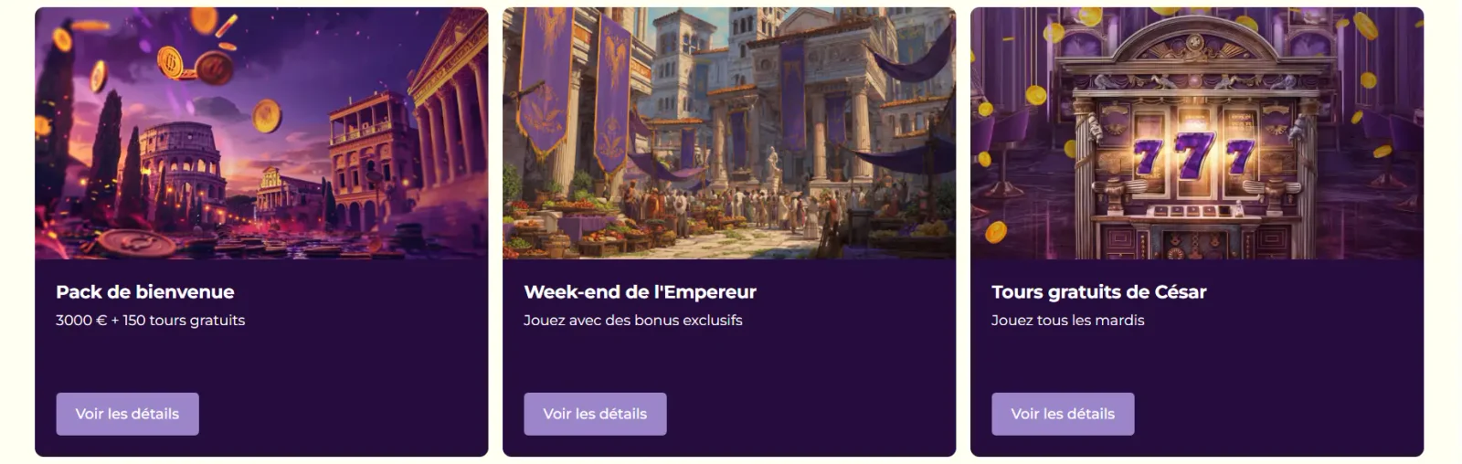 Promotions regulieres et bonus en ligne sur Julius Casino